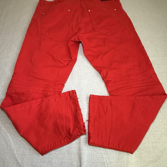 Jordan Craig Jeans Men's 42x32 Red Legacy Edition Jeans Aaron Distressed - Picture 3 of 11